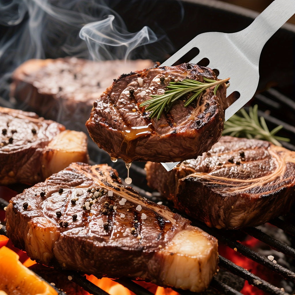 🔥 PitMaster Beechwood BBQ Tool Set