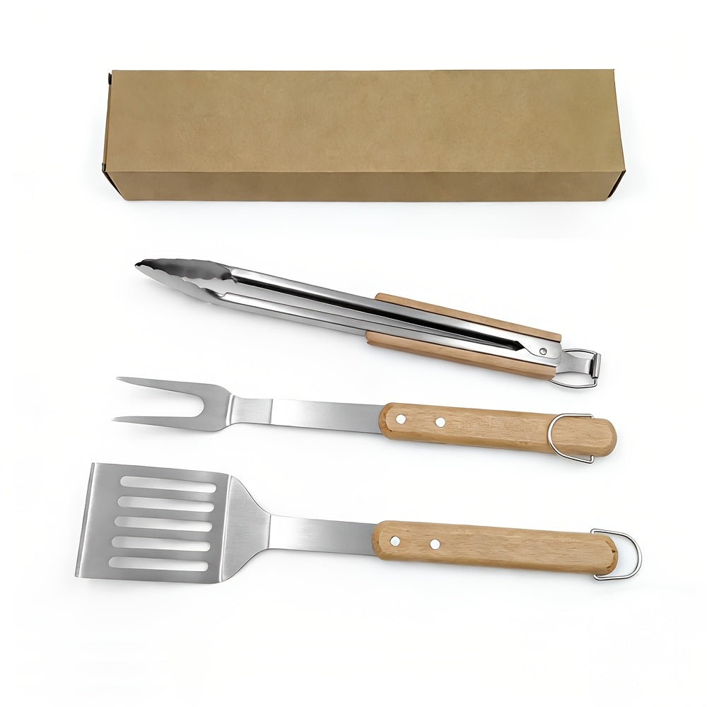 🔥 PitMaster Beechwood BBQ Tool Set