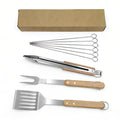 🔥 PitMaster Beechwood BBQ Tool Set