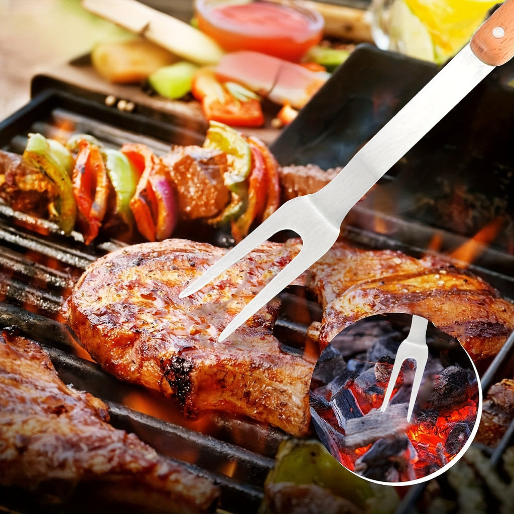 🔥 PitMaster Beechwood BBQ Tool Set